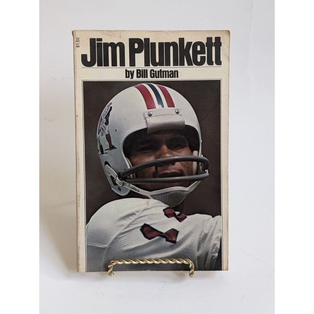 Jim Plunkett by Bill Gutman Vintage 1973 Softcover Book Grosset & Dunlap‎